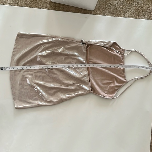 NWT Backless golden dress by By The Way. - Picture 7 of 7